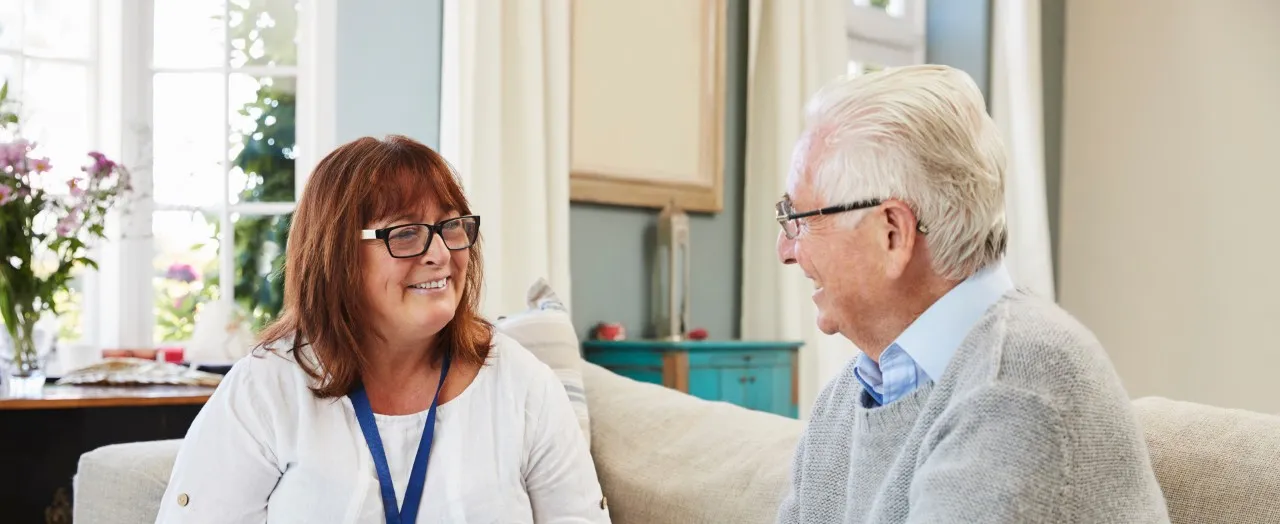 nurse interacting with a patient as part of an intervention